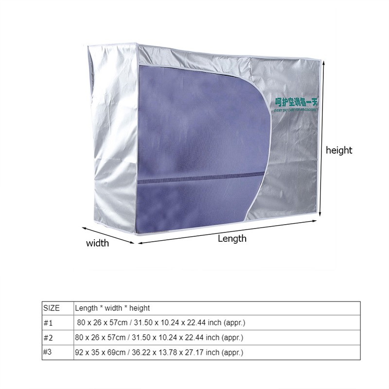 Outdoor Air Conditioner Cover Anti Dust Anti Snow Waterproof Sunproof