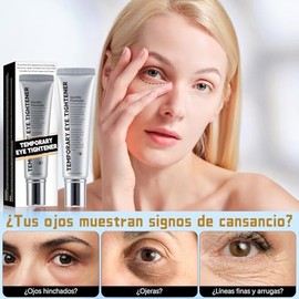 Crema reafirmante para ojos，Crema reafirmante para ojos con brocha, Reduce Las Líneas de Expresión y Las Arrugas，Apta para todo tipo de piel，20ml