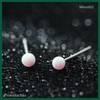 Silver 925 Silver Opal Style Mini Earrings, Ultra Small, Hypoallergenic,