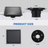 morefine Square Shower Floor Drain with Flange, Shower Drain 6