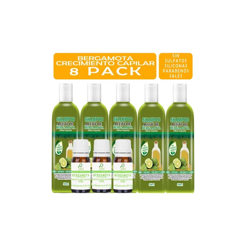 5 Shampoos Aceite De Bergamota Mas 3 Aceites