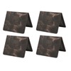 4pcs Vaccination Certificate Holder Marbling Waterproof PU Leather Vaccine Card