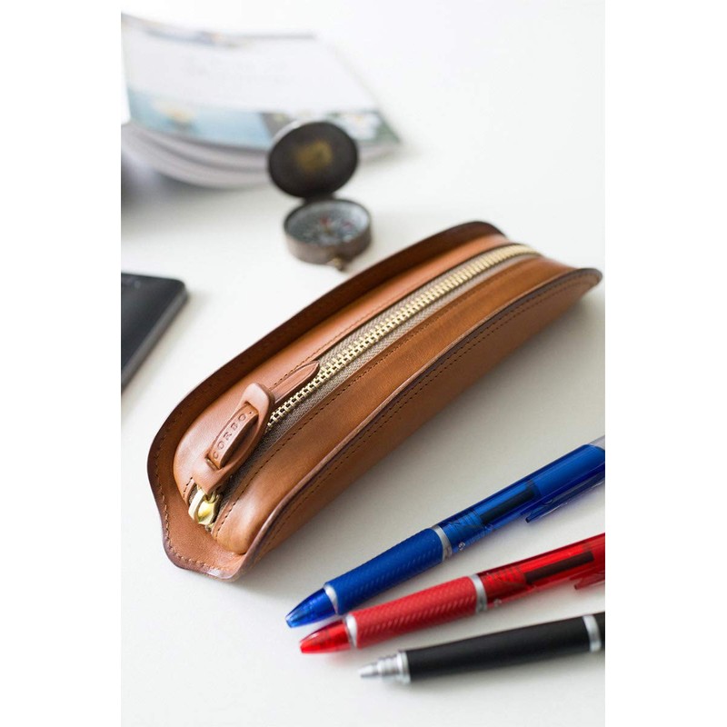 [Corvo] CORBO. Case Large Capacity Multi-layer Pencil Bag Leather 8LC