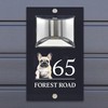 Custom Signs Solar Illuminated Modern Anthracite House Number Sign 24cm