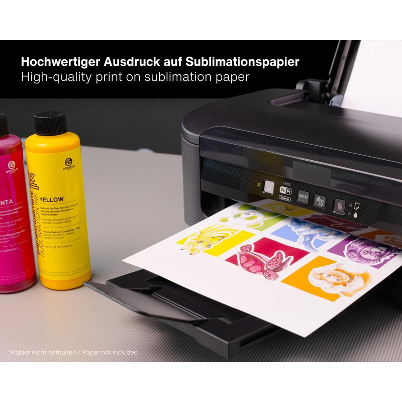 250 ml Sublimation Ink for Textile Printing, Transfer Printing, Sublimation