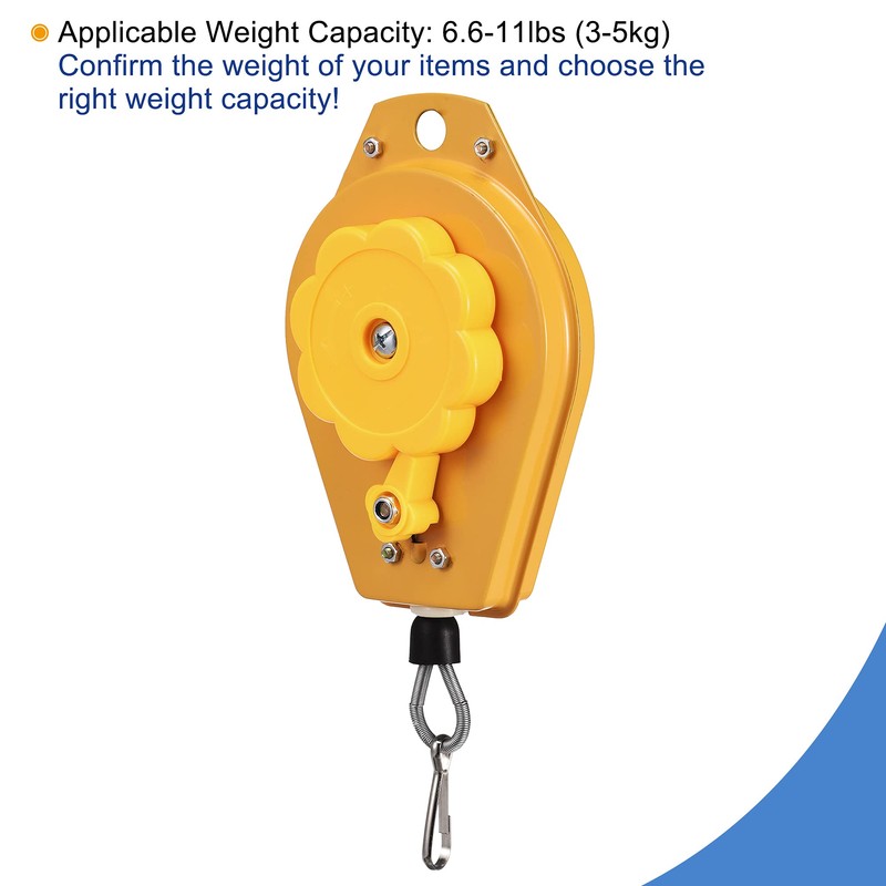 sourcing map Retractable Spring Pull Tool Holder Hanging Device 6.6-11