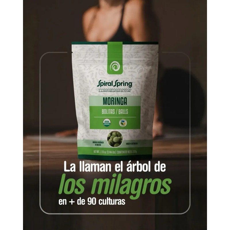 Alga Spirulina Maxima + Moringa Polvo Spiral Spring Orgánica