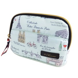 At First AF8342 Stand Makeup Pouch, Freestanding, Makeup Pouch, Compact, Green