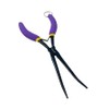 Long nose pliers with elongated and easy release vents purple
