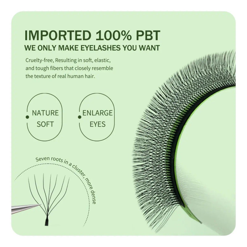Extensiones De Pestañas Fan Forma W 7d W Shaped Premium