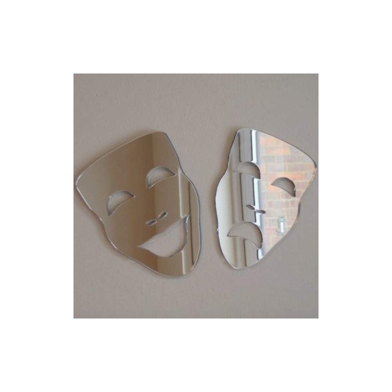 Super Cool Creations Theatre Masks - Tragedy & Comedy Mirrors
