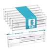 Adjustable Clear Plastic Drawer Dividers, Expandable Organizers for Clothing and