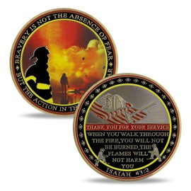 Firefighters Challenge Coin Fire Department Military Coin Gift