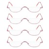 KoKoBin Half Reading Glasses,4 Pack Half Rim Metal Frame Glasses