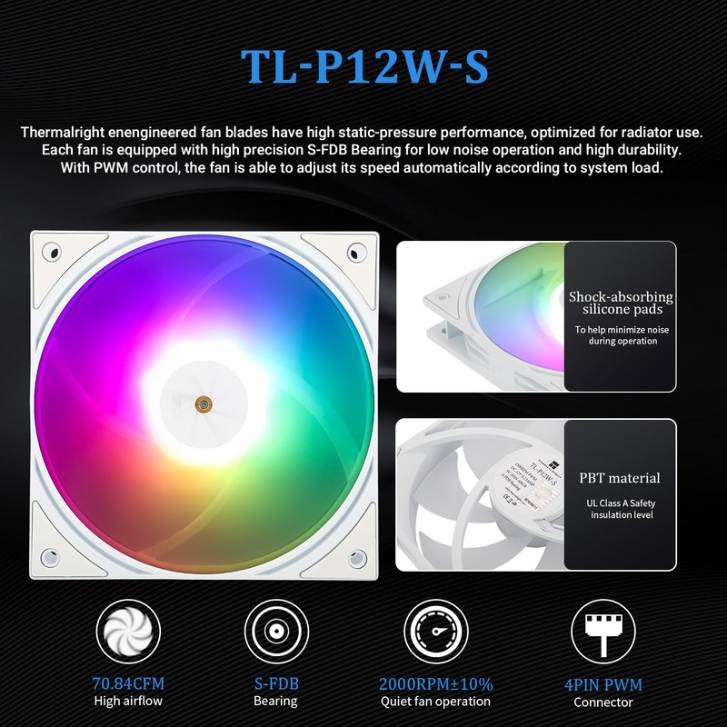 Thermalright FW360 Ultra ARGB White CPU AIO Cooler,PC 360 Specification
