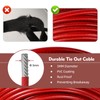 LUFFWELL 50FT Dog Runner for Yard with 15FT Tie Out