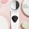 Ultrasonic Face Massager EMS Electric Facial Cleanser Heating Skin Care