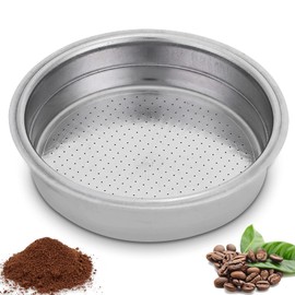 51mm Portafilter Filter Basket, 1-Cup Reusable Stainless Steel Coffee Filters Espresso Machine Accessories Portafilter Basket Replacement