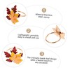 KICHOUSE 4pcs Maple Leaf Napkin Elegant Fall Table Decor for