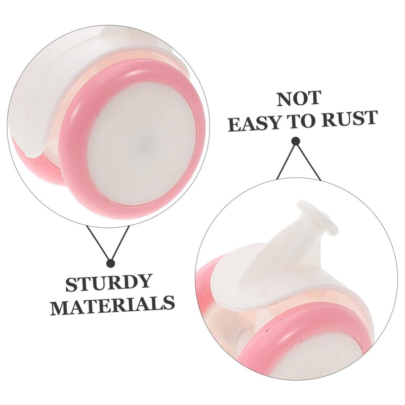 CIYODO 4pcs Replacement Parts Plastic Rubber Casters for Boys and