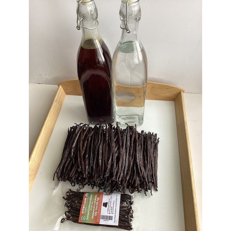 2oz Madagascar Organic Vanilla Beans Extract Exclusive Grade B. Certified