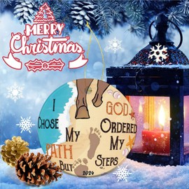 I Chose My Path but god Ordered My Steps - Class of 2024 Congratulations Graduation Ornament, Graduation Gifts, High School College Graduation Keepsakes