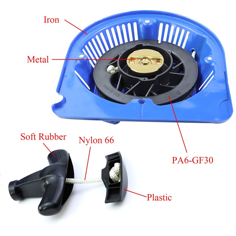 WOTIAN Recoil Pull Starter Assembly Compatible with DuroMax Generator 274cc