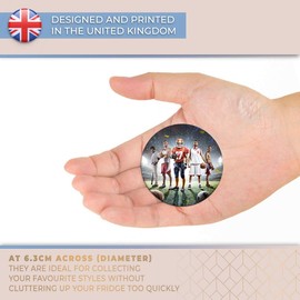Destination Vinyl ltd Magnet for Refrigerator, Fridge - Sports Football Basketball Team Game for Office, Cabinet and Whiteboard, Magnetic Stickers, 24246