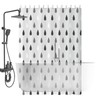 Shower Liners,Water-Drop Pattern Bath Liner for Shower | Textured Washable