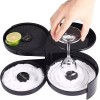 TonJin 1 Pack 3 Tier Bar Glass Rimmer for Margarita