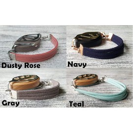 Faux Suede Bracelet - Bellabeat Leaf and Ivy *Available in 15 Colors*