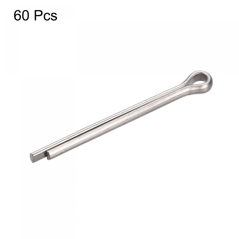sourcing map 60 Pieces Split Cotter Pin Fixing Stainless Steel