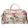 Dugros Floral Printed Satin Nylon Weekender Top Handle Holdall -