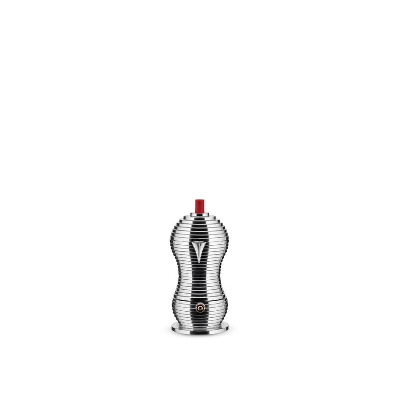 Alessi MDL02/1 R Kaffeekanne, Aluminium, rot, 7.5 x 10.5 x