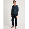 CALIDA Cotton Special Men's Cuffed Pyjamas 100% Cotton, Danube Blue