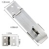 Arlai 4" Stainless Steel Latch Lock Padlock hasp Set, with