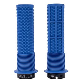 DMR Bikes Brendog DeathGrip Flange Lock-On Mountain Bike MTB Grips - Royal (Thick), Soft/Thick (A20)