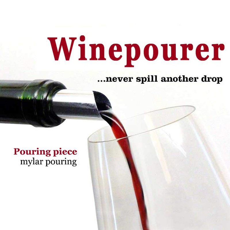 Juego de Vertedor de Vino de Plata Tableta para Verter