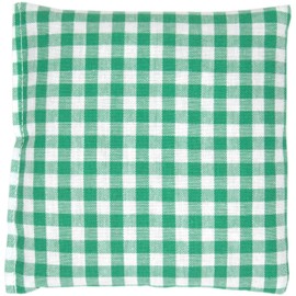 Linseed Cushion 12 x 12 cm Green/White – Heat Cushion & Cold Cushion – Grain Cushion