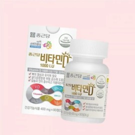 Chong Kun Dang Vitamin D 1000IU 400mg 90 tablets 1 bottle (3 month supply) 2025934905 4897209 / 종근당 비타민D 1000IU 400mg 90정 1병(3개월분) 2025934905 4897209