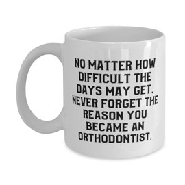Mother's Day Unique Gifts for Orthodontists, Cute Gifts from Friends, Encouragement Gifts for Orthodontist, Funny Coffee Mugs