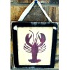 handmade Nautical Lobster Hanging Wall Sign Plaque Primitive Rustic Farmhouse