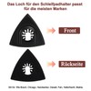 150 Sheets Sandpaper Set, Multitool Sanding Plate for Delta Sander,