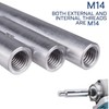 Gasea 3 Packs M14 Thread Angle Grinder Extension Connecting Rod