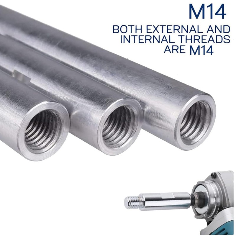Gasea 3 Packs M14 Thread Angle Grinder Extension Connecting Rod