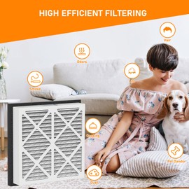 20x20x3 MERV-13 Pleated Air Filter Replacement Compatible with Zephyr VGF Series 20x20x3 Whole Home Return Air Grille Filter, White