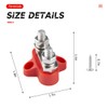BELOMI 2PCS Battery Junction Block, 5/16" Insulated Power and Ground