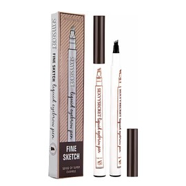 Ezonedeal Microblading Eyebrow Pen, Liquid Eyebrow Pen, Waterproof Brow Pencil with Micro-Fork Tip, Smudgeproof Long Lasting Fine Sketch Microblading Pen - Eyebrow Pencil (Chestnut)