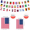 AhfuLife 2022 Soccer World Cup String Flag Bunting, 32 Countries