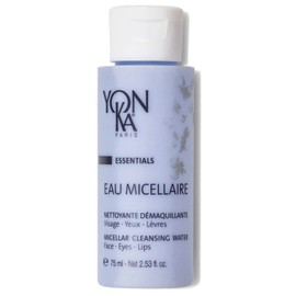 Yon-Ka Eau Micellaire Travel Size (75ml) Micellar Water and Cleansing Makeup Remover, Gentle Face Wash with Rose and Chamomile to Remove Impurities and Hydrate, Paraben-Free